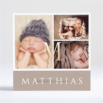 Carte dorure - carré