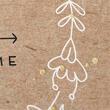 Faire-part de baptême belle histoire sacrée rond - Marquage à chaud OR