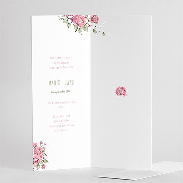 Faire-part naissance champêtre nature photomaton - Intérieur du faire-part 2