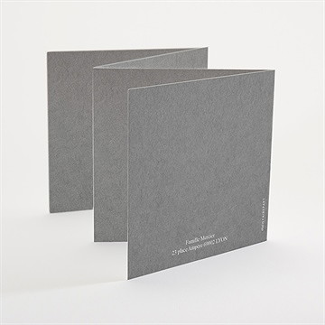 Faire-part communion communion accordéon - Dos du faire-part