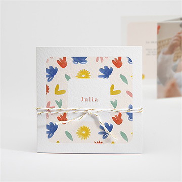 Faire-part naissance nos beaux jours accordéon