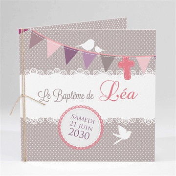 Carte pliée - carré