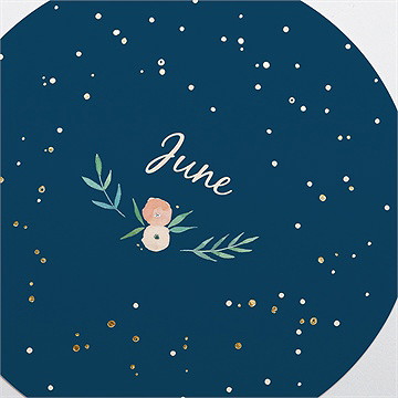 Faire-part naissance belle photo dorure - Détail du faire-part