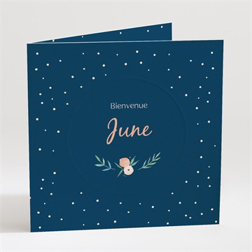 Carte pliée gaufrage