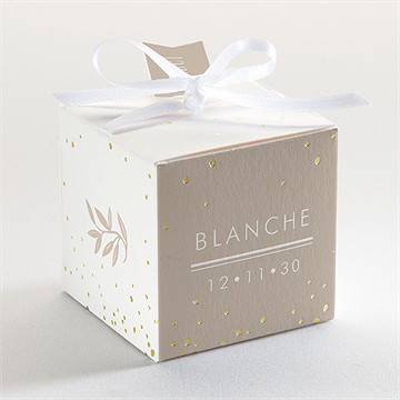 Boîte de dragées confirmation spontané - Dos de la boîte