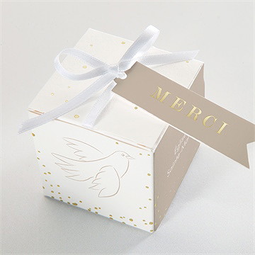 Boîte de dragées confirmation spontané - Dessus de la boîte