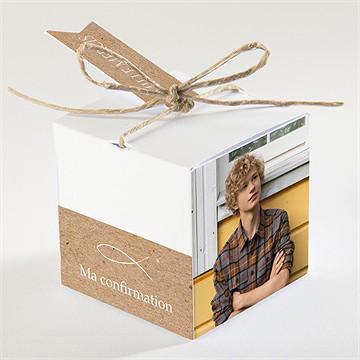 Boîte de dragées confirmation epopée - Dos de la boîte