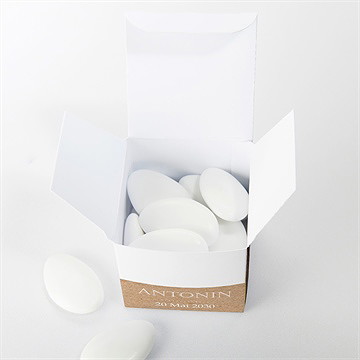 Boîte de dragées confirmation epopée - Intérieur de la boîte