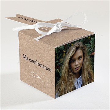 Boîte de dragées confirmation puissance - Dos de la boîte