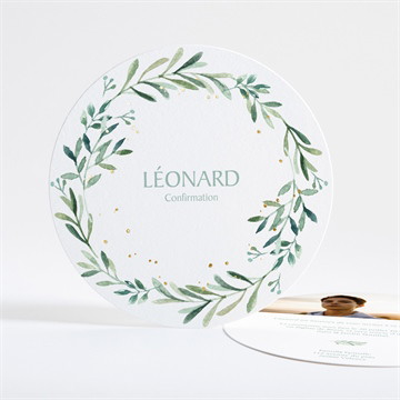 Faire-part confirmation esprit poétique