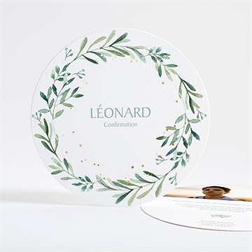 Faire-part confirmation esprit poétique