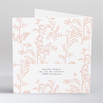 Faire-part confirmation ma foi - Dos du faire-part