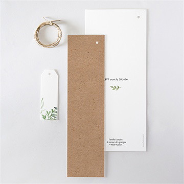 Faire-part profession de foi rayonnement de foi - Dos du faire-part