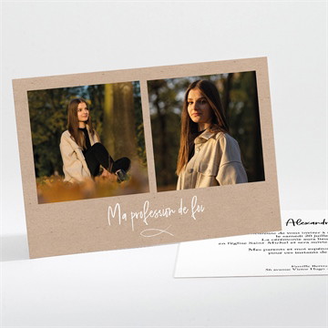 Faire-part profession de foi entre nous tous