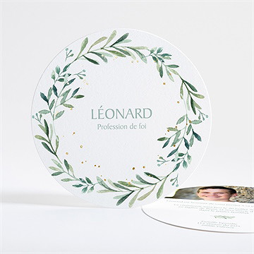 Faire-part profession de foi âme
