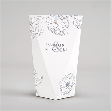 Boîte surprise mariage chic et moderne - Dos de la boîte