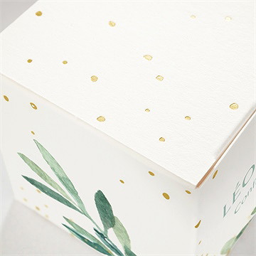 Boîte de dragées confirmation esprit poétique - Détail de la boîte