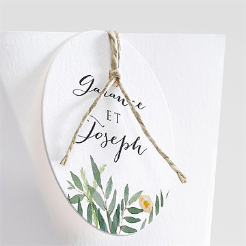 Boîte de dragées mariage jolis coquelicots étui - Détail de la boîte