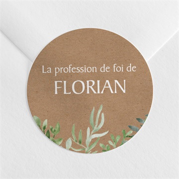 Sticker profession de foi rayonnement de foi