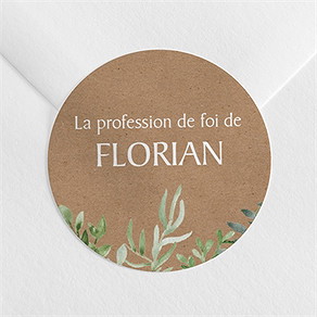Sticker profession de foi rayonnement de foi