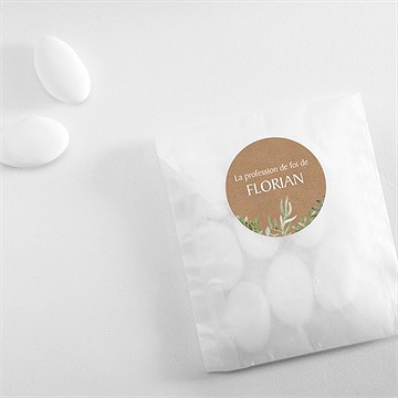 Sticker profession de foi rayonnement de foi - Mise en situation