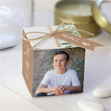 Boîte à dragées - cube