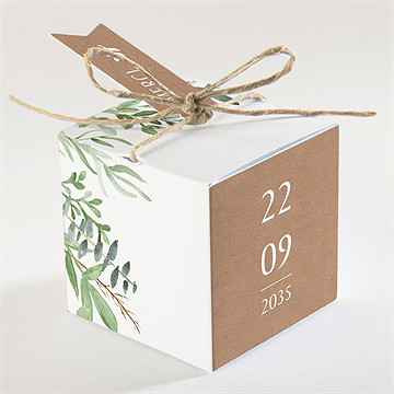 Boîte de dragées profession de foi rayonnement de foi - Dos de la boîte