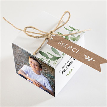 Boîte de dragées profession de foi rayonnement de foi - Dessus de la boîte