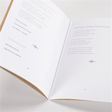 Livret de messe mariage notre moment - Mise en situation