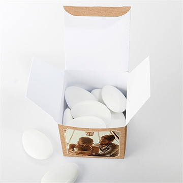 Boîte de dragées mariage notre moment - Intérieur de la boîte