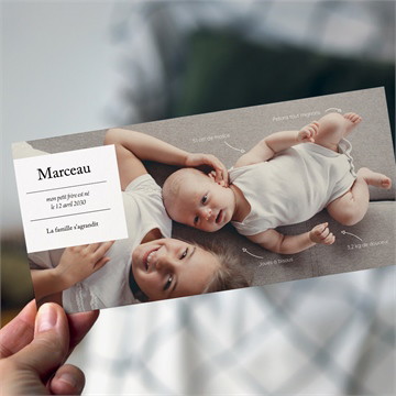 Faire-part naissance petite beauté