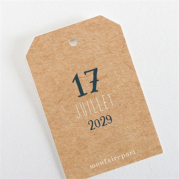 Etiquette mariage notre moment - Dos de l'étiquette