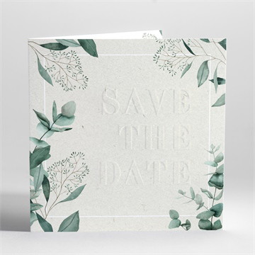 Carte pliée gaufrage