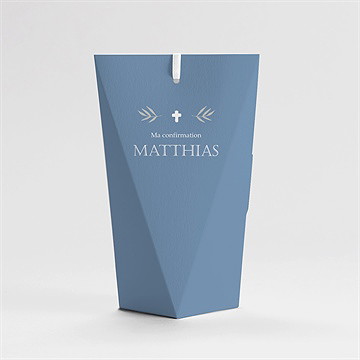 Boîte de dragées confirmation grandeur étui - Dos de la boîte