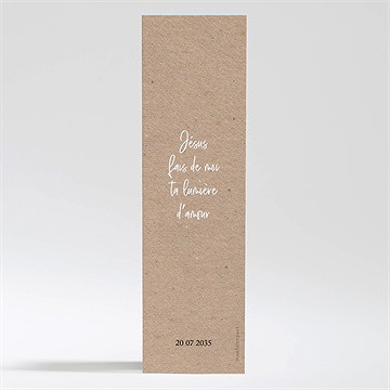 Signet profession de foi entre nous tous - Dos du signet