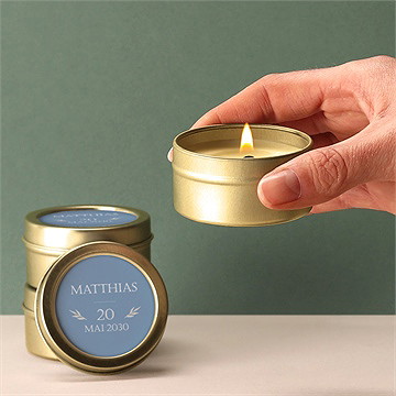 Bougie confirmation grandeur - Bougie allumée