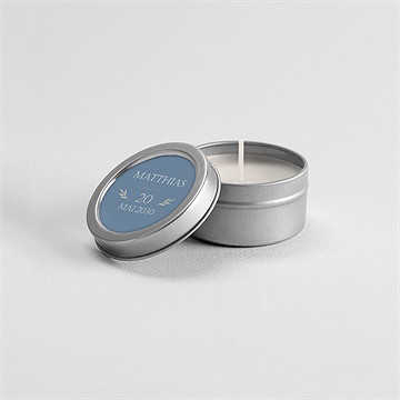 Bougie confirmation grandeur argent - Mise en situation