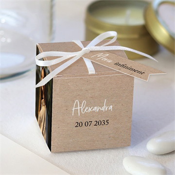 Boîte à dragées - cube