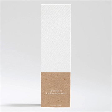 Signet profession de foi lumiere et foi - Dos du faire-part