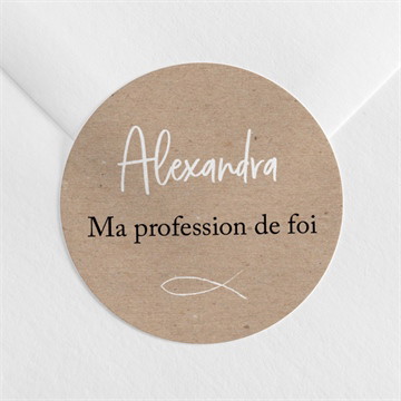Sticker profession de foi entre nous tous