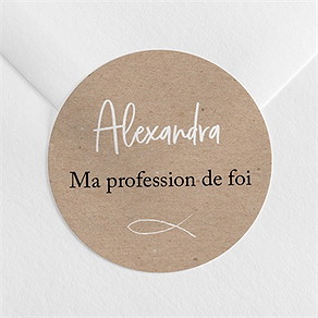 Sticker profession de foi entre nous tous