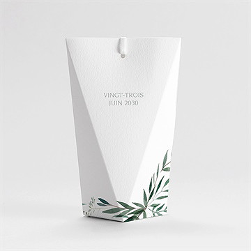 Boîte de dragées profession de foi valeurs étui - Dos de la boîte