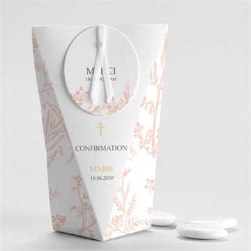 Boîte de dragées confirmation ma foi étui