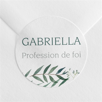Sticker profession de foi valeurs étui