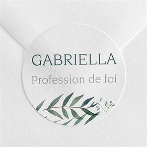 Sticker profession de foi valeurs