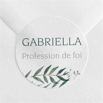 Sticker profession de foi valeurs