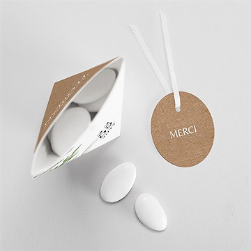 Boîte de dragées confirmation salut des ames étui - Intérieur de la boîte