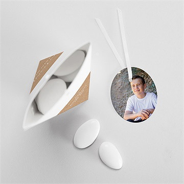 Boîte de dragées profession de foi lumiere et foi étui - Intérieur de la boîte