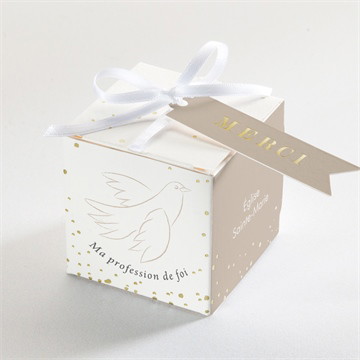 Boîte de dragées profession de foi ma profession