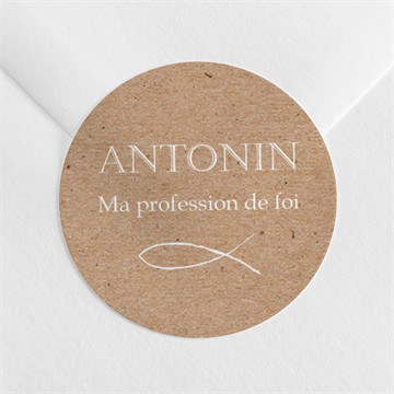 Sticker profession de foi lumiere et foi étui